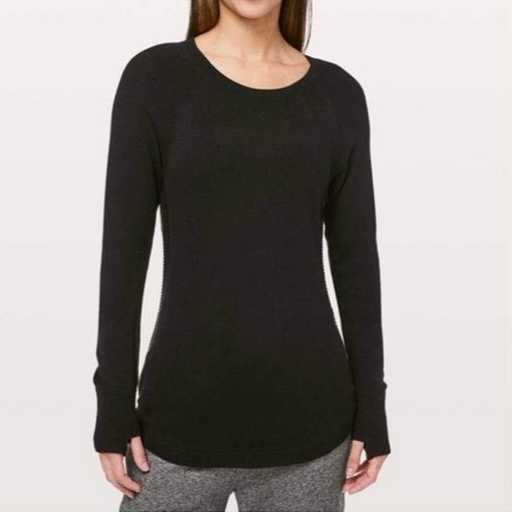 NWT! Womens Lululemon Hello Aloe Pullover Black Size 10